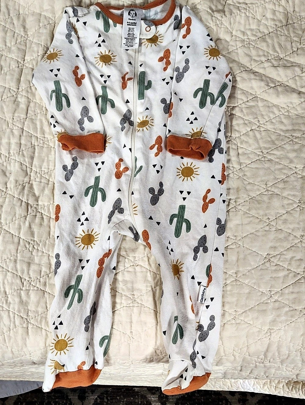 Gerber Baby Cactus Print Footie